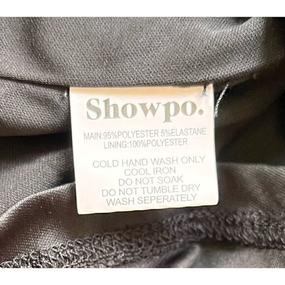 NWT SHOWPO ITZEL CORSET BODICE SIDE CUTOUT MINI DRESS IN BLACK - Picture 13 of 16